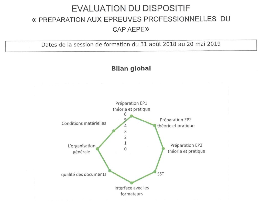 Enquête de satisfaction CAP AEPE 18_19