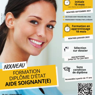 Affiche DE AS – Avril 2021 – QR code Affiche DE AS – Avril 2021 – QR code